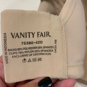 Vanity Fair Intimates & Sleepwear - Vanity Fair Bra Vanity Fair Intimates & Sleepwear - Vanity Fair Bra